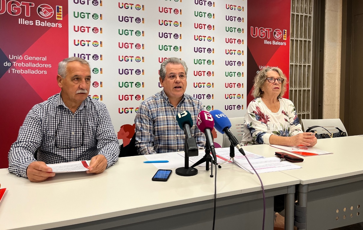 Representantes de la Unión de Pensionistas y Jubilados de UGT
